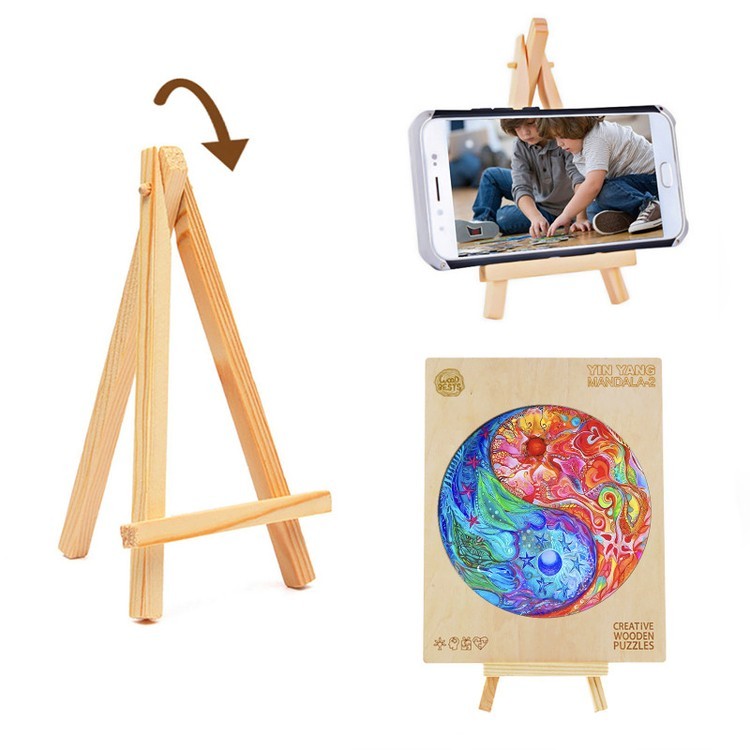 Деревянные пазлы «Разноцветный Инь-Ян L», Woodbests — картинка 5