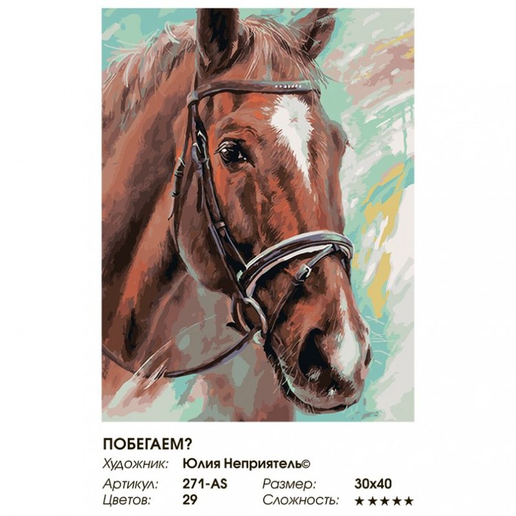 Картина по номерам «Побегаем?» — картинка 2