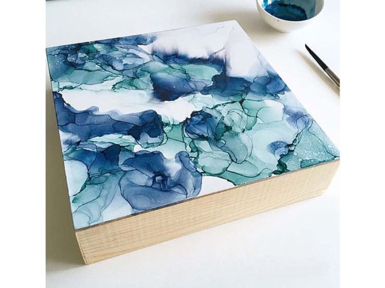 Бумага для рисования алкогольными чернилами, 35x50 см, 5 шт. Art Ink Plastik — картинка 3