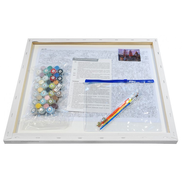 Картина по номерам «Франция. Плотина на реке Тиу» — картинка 3