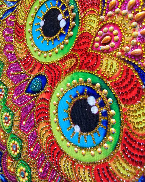 Алмазная вышивка 5D «Веселый совенок» — картинка 2