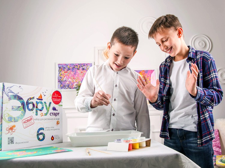 Набор для эбру «Старт» 6 цветов, Эбру-Профи — картинка 8