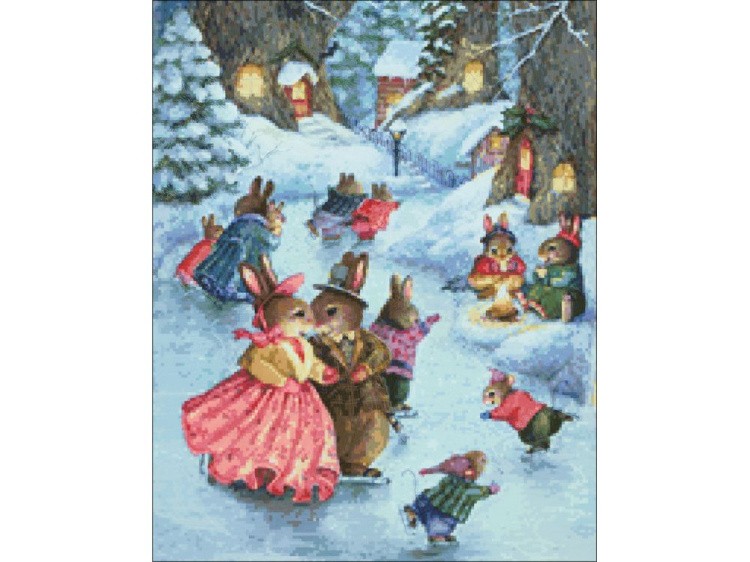 Алмазная вышивка «Праздник на льду» — картинка 2