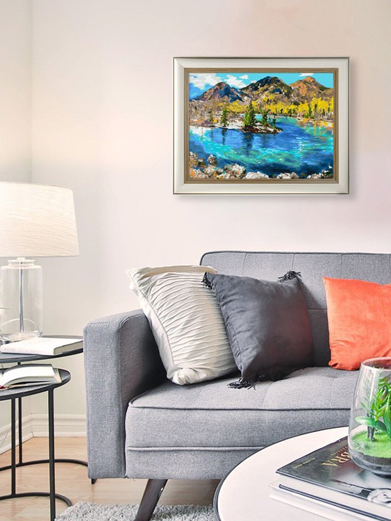 Картина по номерам «Три горы» — картинка 9