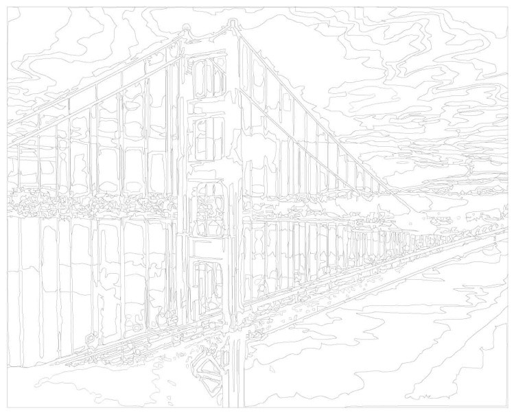Картина по номерам «Сан-Франциско. Золотые ворота» — картинка 3