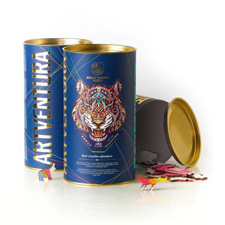 Деревянные пазлы Артвентура «Бенгальский тигр» — картинка 4