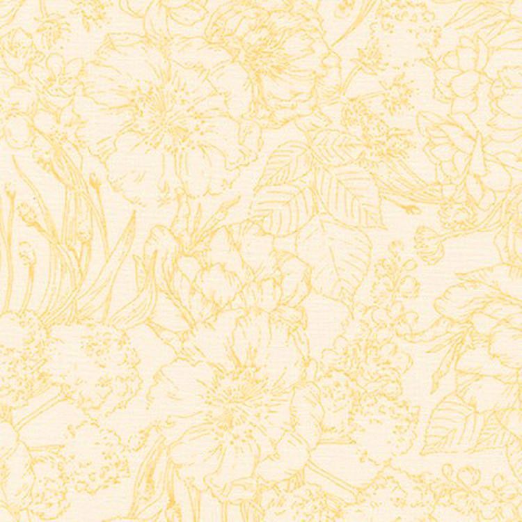 Ткань для пэчворка Naturies Notebook, 122 г/м², 50х55 см, 100% хлопок, цвет: BUTERCUP, Peppy
