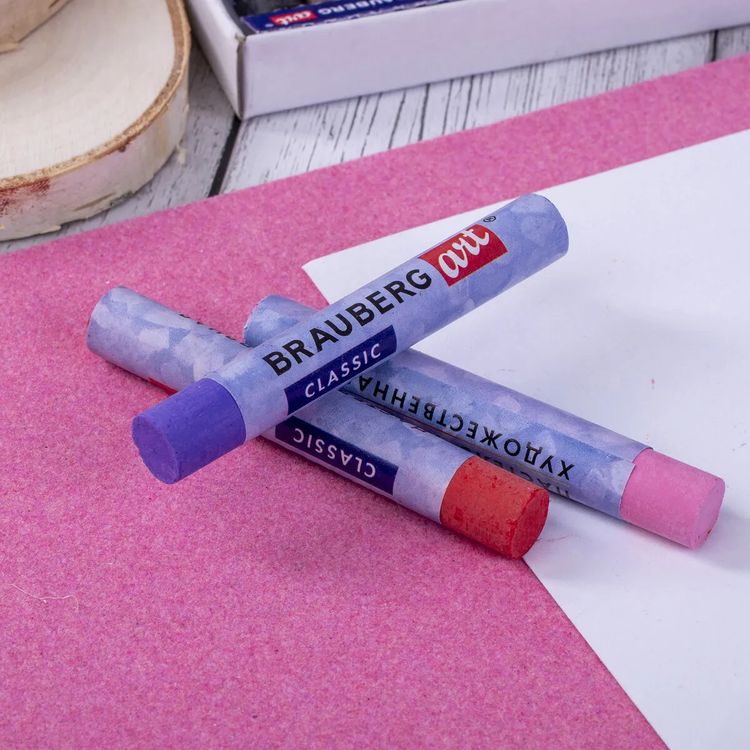 Пастель масляная художественная, 12 цв., круглое сечение, BRAUBERG ART CLASSIC — картинка 12