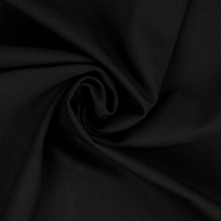 Ткань Джерси, 1 м x 155 см, 380 г/м², цвет: черный, TBY