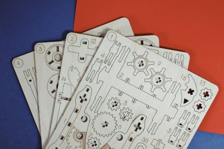 Конструктор из дерева Аркбаллиста, UNIWOOD — картинка 6