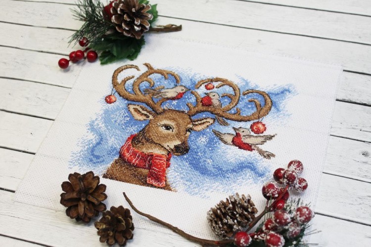 Набор для вышивания «Мечтательный олень» — картинка 4