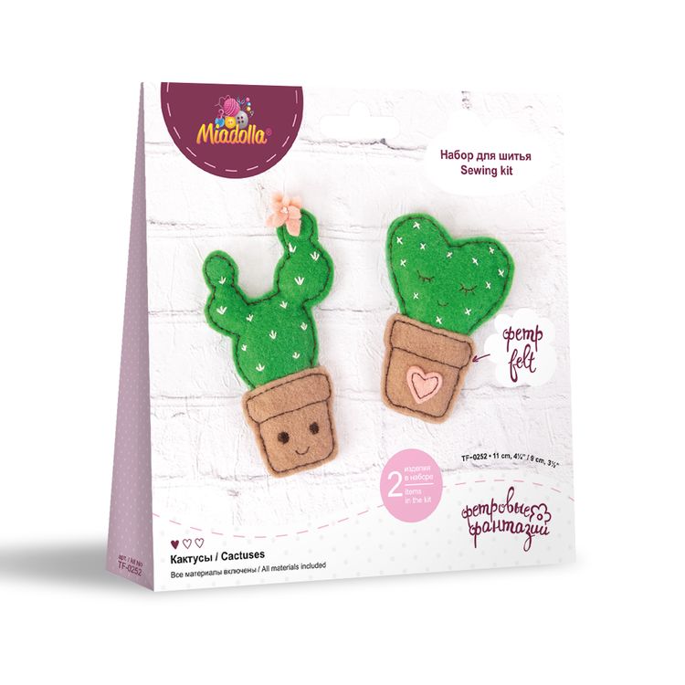 Набор для шитья «Кактусы» — картинка 3
