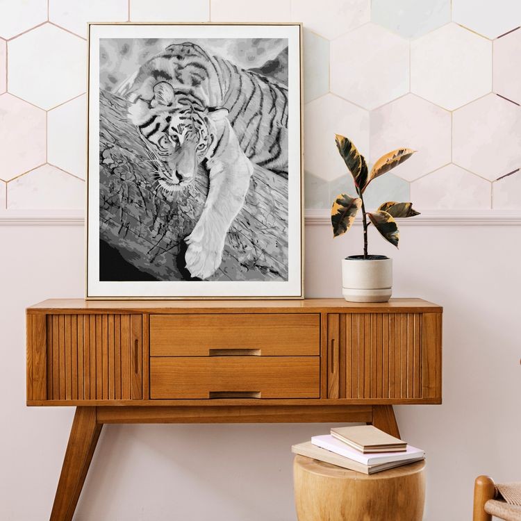 Картина по номерам «Тигр на дереве» — картинка 5