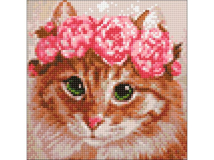 Алмазная вышивка «Весенняя кошка» — картинка 2