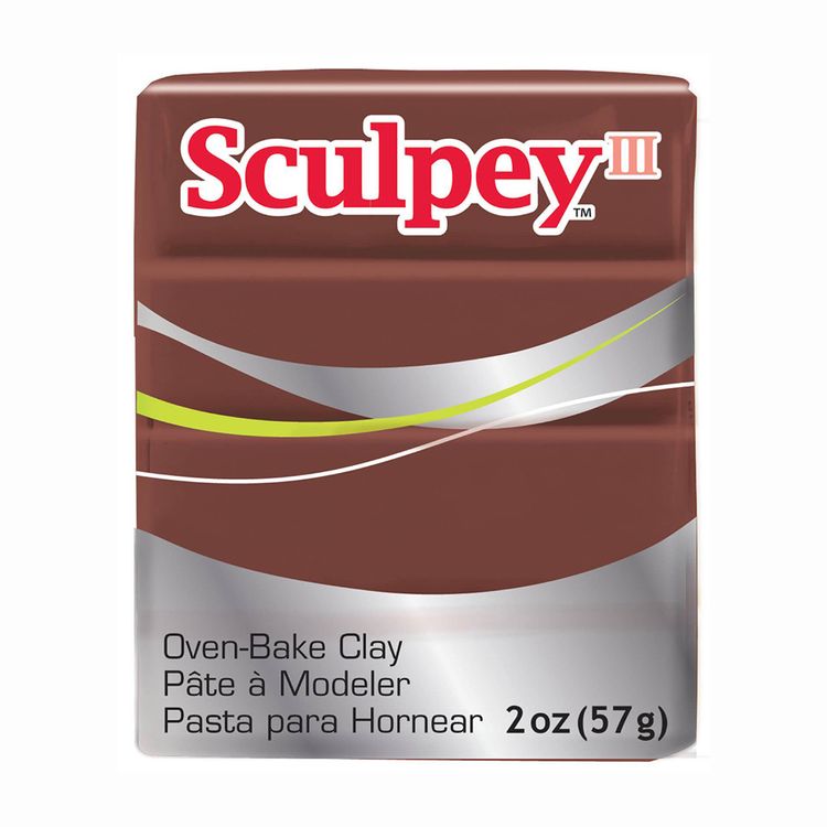 Полимерная глина Sculpey III, цвет: 053 шоколадный, 42 г