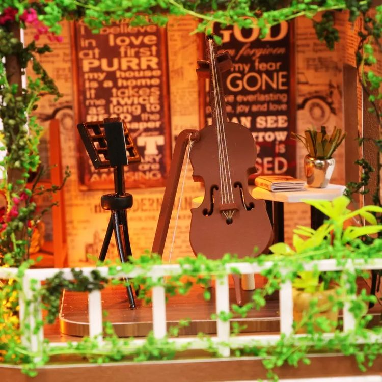 Миниатюрная сборная модель (румбокс) «Кафе Радуга» — картинка 5