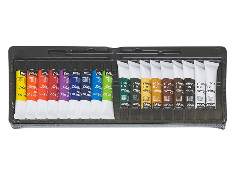 Краски Pebeo масляные 18 цветов набор XL 12 мл — картинка 3