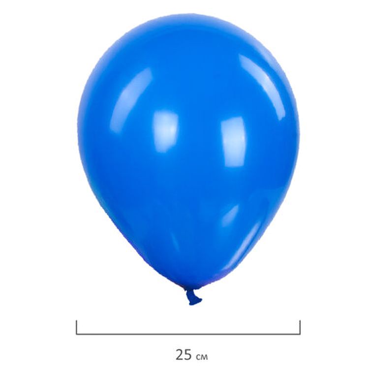 Шары воздушные, 10&quot; (25 см), комплект 10 шт., ассорти 5 цветов — картинка 3