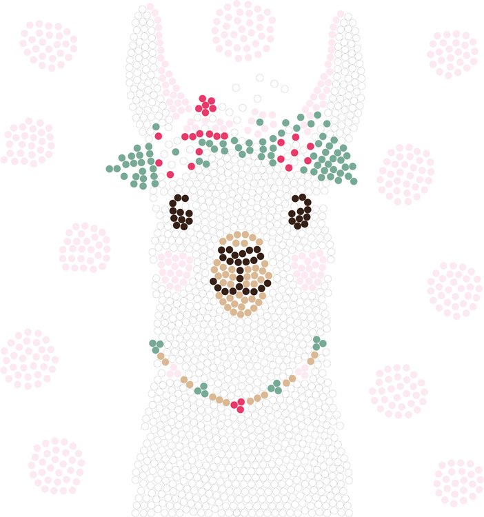 Алмазная вышивка «Постер. Лама» — картинка 2