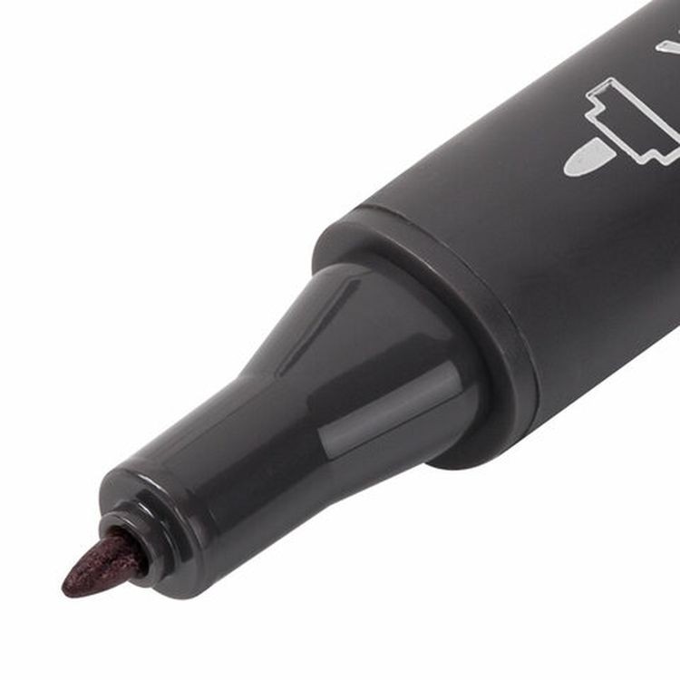 Маркер для скетчинга двусторонний 1 мм - 6 мм BRAUBERG ART CLASSIC, цвет: вишневый — картинка 4