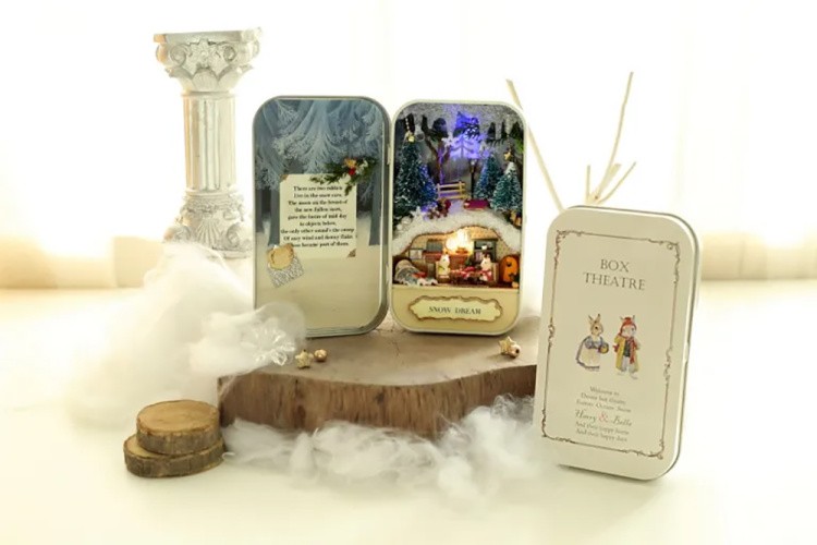 Сборная модель Румбокс. Домик в шкатулке «Зимняя сказка» — картинка 6