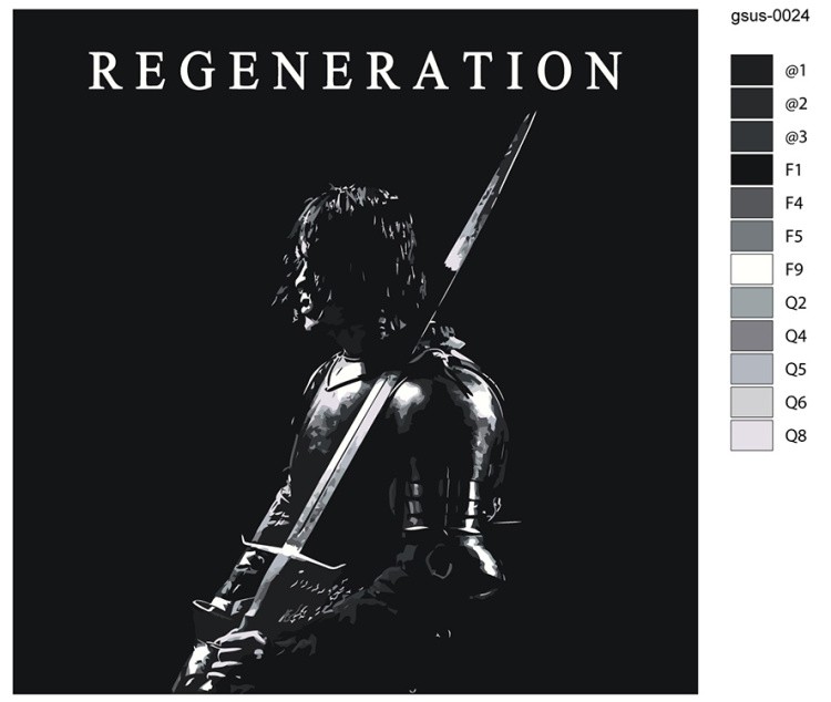 Картина по номерам «Рок и рэп музыкант Джизус DZHIZUS альбом» — картинка 2