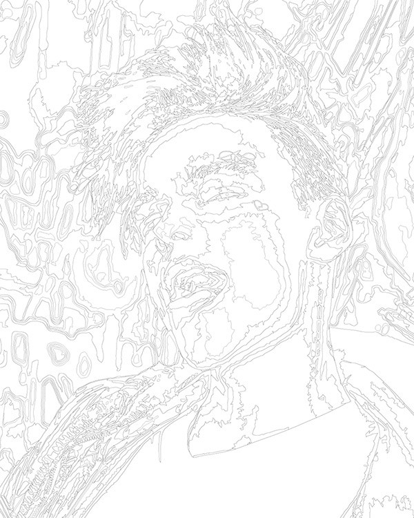 Картина по номерам «Блогер и музыкант Егор Шип: чб селфи» — картинка 3