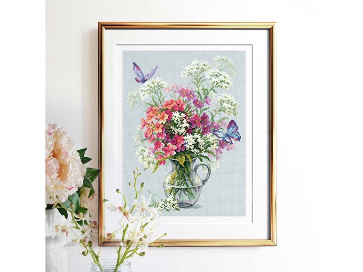 Набор для вышивания «Флоксы и тысячелистник» — картинка 6