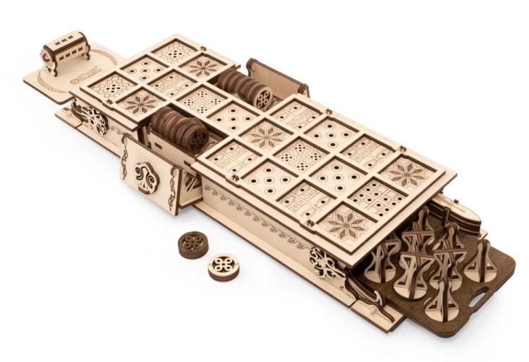 Настольная игра 3D EWA Gameset «Ур и Сенет», 237 деталей — картинка 2