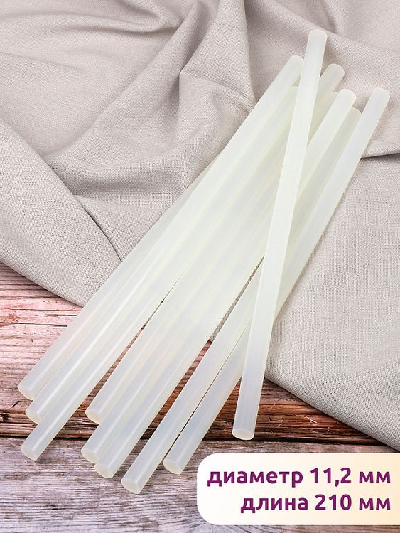 Клей для клеевого пистолета прозрачный Maxwell Glue d 11,2 мм, L 210 мм, 1 кг — картинка 3