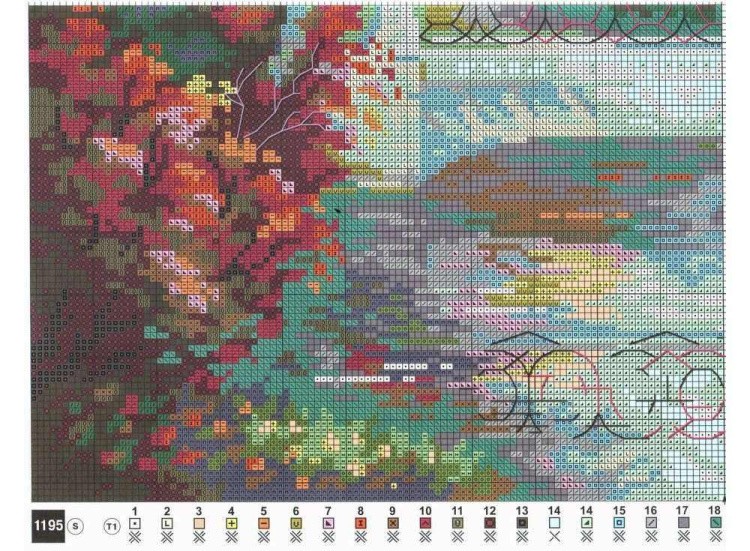 Набор для вышивания «Осенний парк» — картинка 4