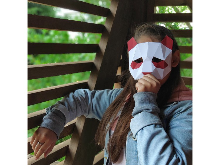 Бумажная модель для склеивания Набор масок для детей, 5 шт. — картинка 6