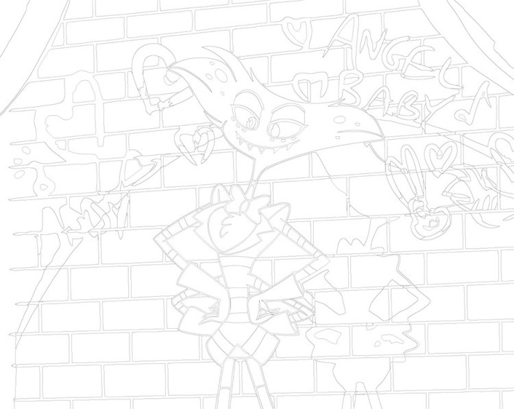 Картина по номерам «Отель Хазбин (Харбин): Энджел Даст» — картинка 3