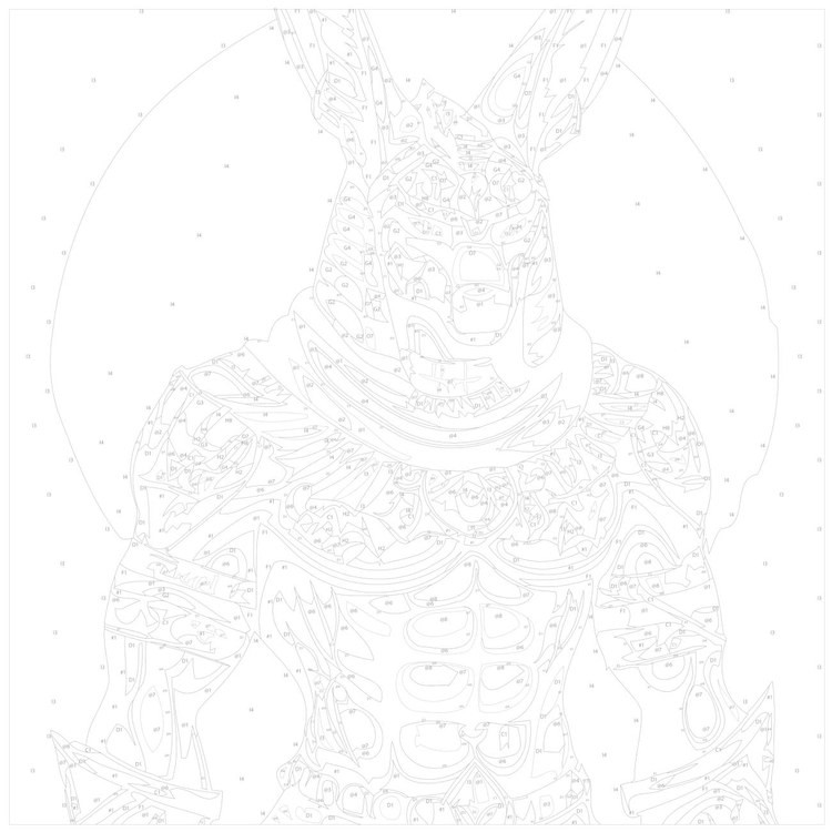 Картина по номерам «Египетское божество» — картинка 3