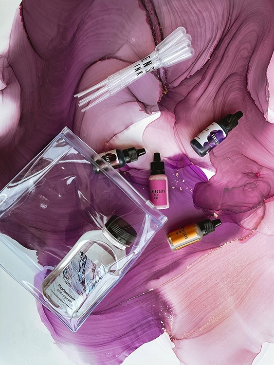 Набор для рисования алкогольными чернилами № 1, Kamenskaya Ink — картинка 2