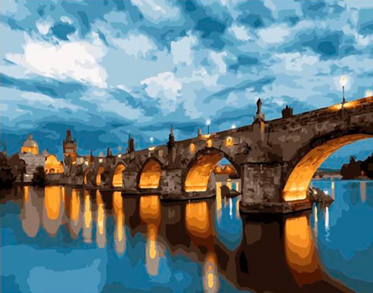 Картина по номерам «Прага. Карлов мост»