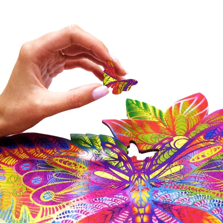 Деревянный пазл Wood Trick «Драгоценная бабочка» — картинка 7