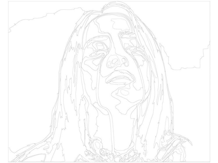 Картина по номерам «Билли Айлиш» — картинка 3