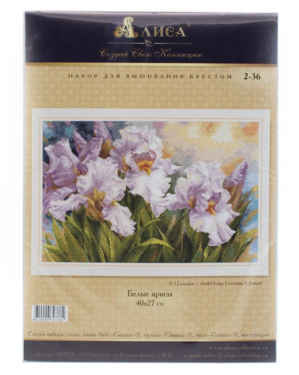 Набор для вышивания «Белые ирисы» — картинка 3