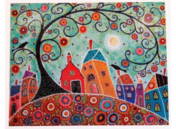 Алмазная вышивка «Домики» — картинка 2