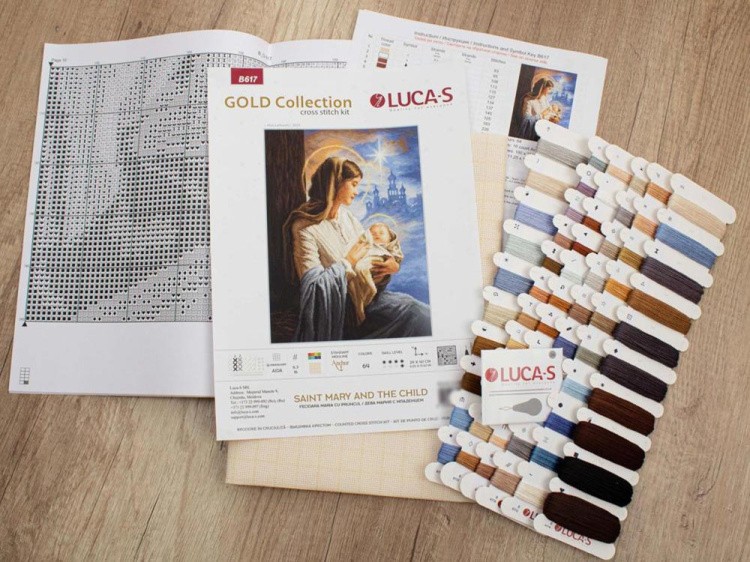 Набор для вышивания «Дева Мария с Младенцем» — картинка 2