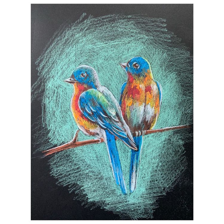 Альбом для пастели, картон черный/оливковый, 630 г/м2, 297x414 мм, 5+5 листов, BRAUBERG ART — картинка 8