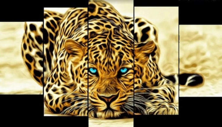 Набор вышивки бисером «Леопард»