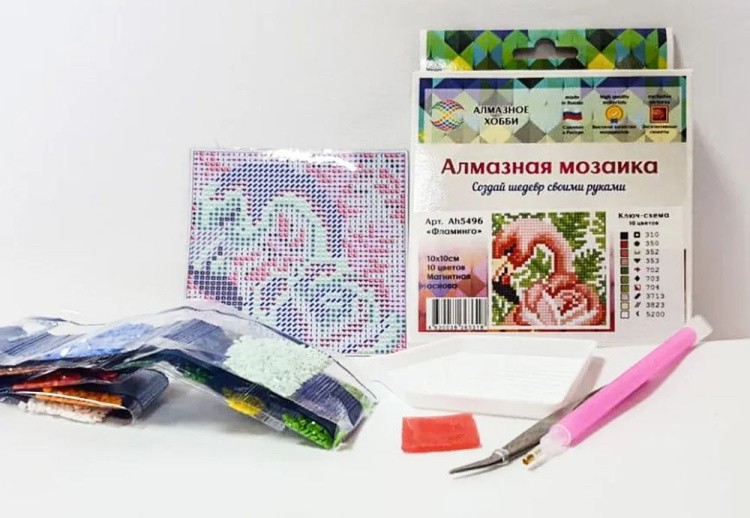 Алмазная вышивка «Фламинго» — картинка 3