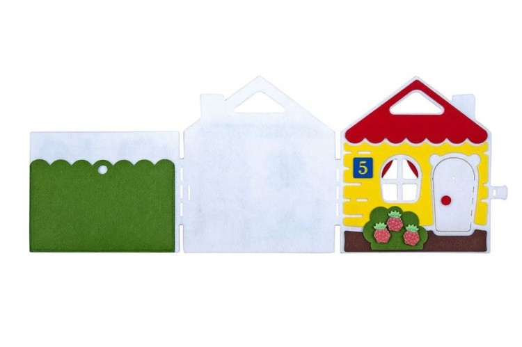 Развивающая игра из фетра «Мишкин дом» — картинка 3