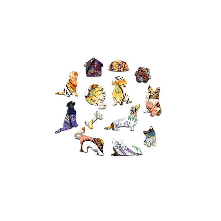 Деревянные пазлы «Веселый Корги S», Woodbests — картинка 4