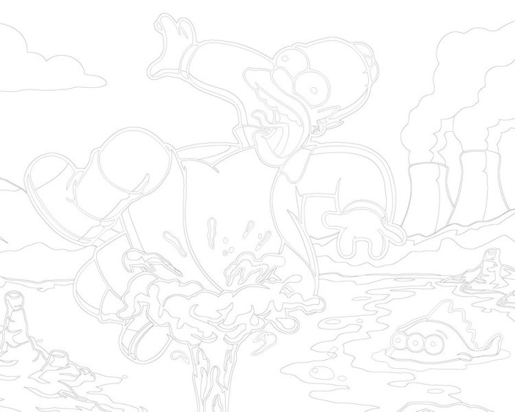 Картина по номерам «Simpsons Симпсоны: Гомер 2» — картинка 3