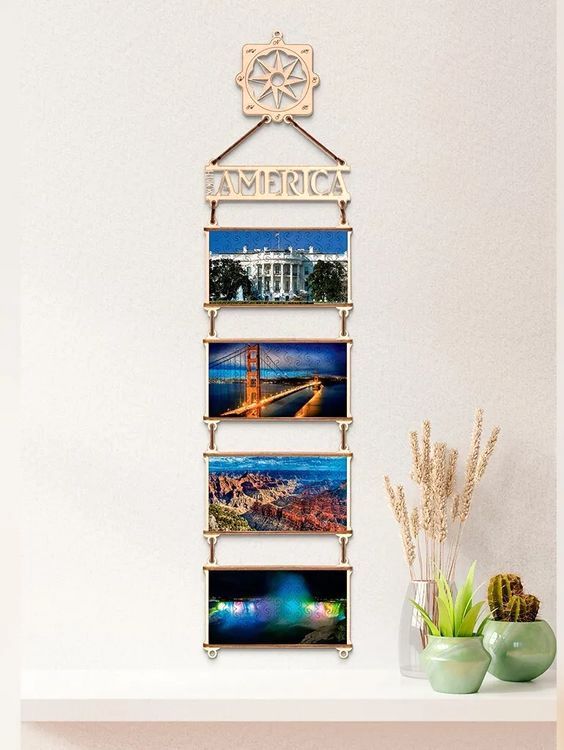 Деревянный пазл, двусторонний «Карта мира. Северная Америка», Eco Wood Art — картинка 2