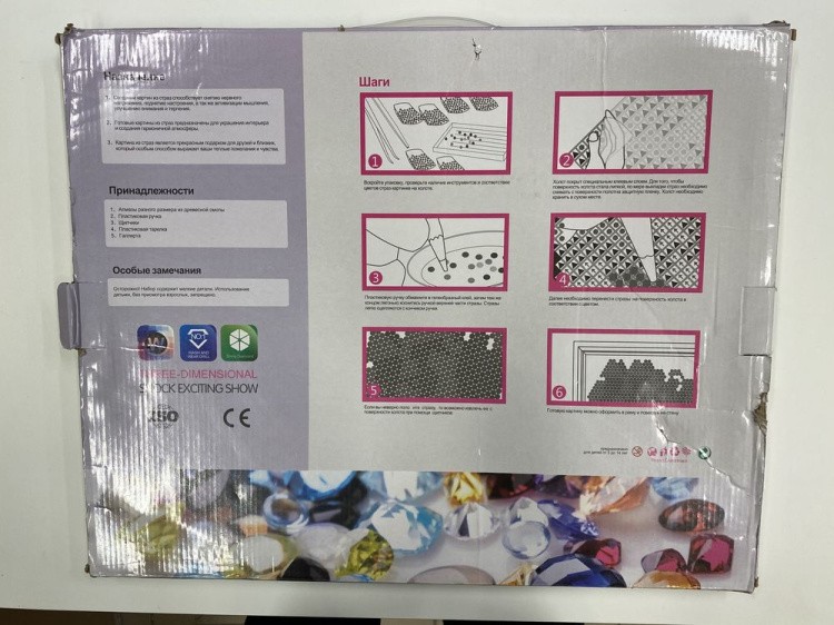 УЦЕНКА. Алмазная вышивка «Взгляд в небо» (порвана коробка) — картинка 3