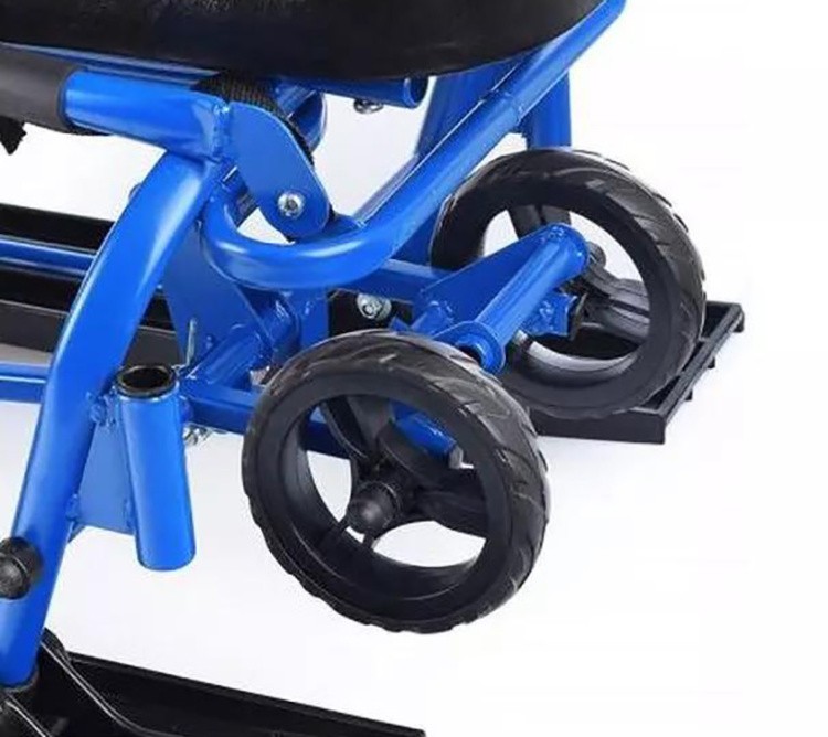 Снегокат детский 507 TWINS BABY Wheel со спинкой для двоих — картинка 6